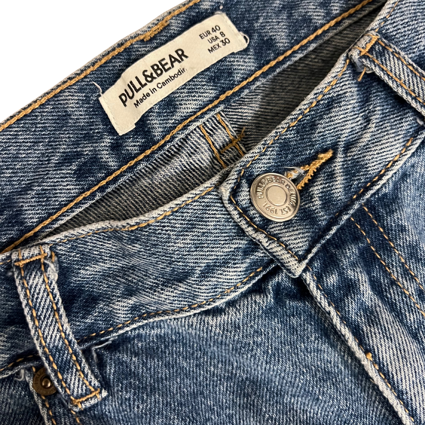 Pull & Bear Denim High Waisted Jeans