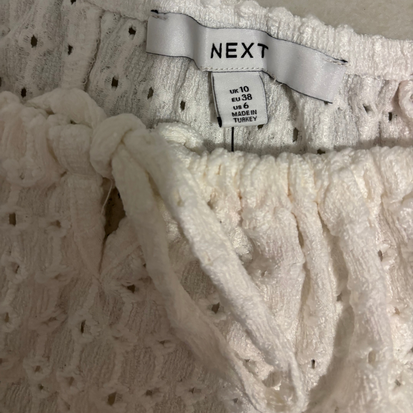 Next White Crochet Top