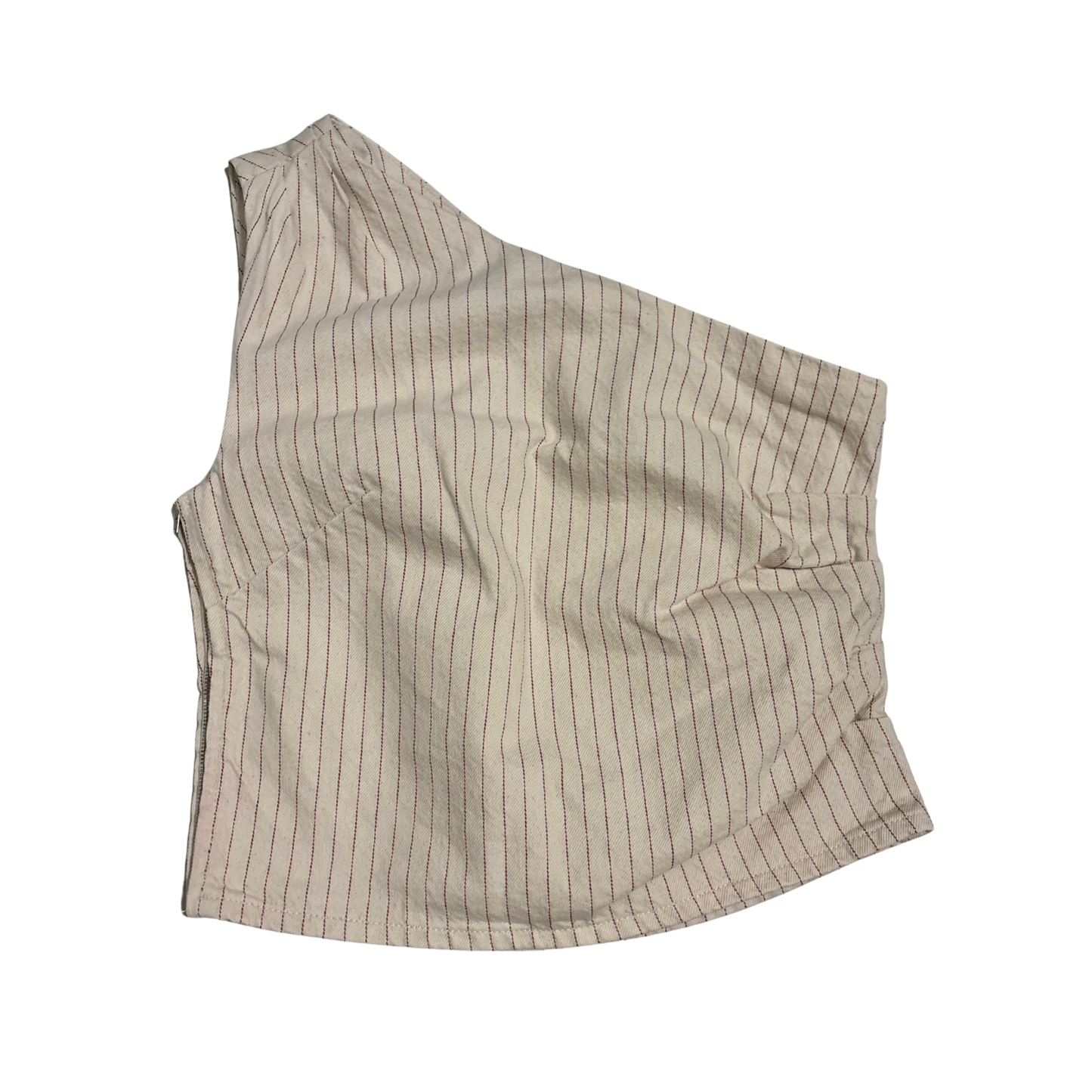 Next Pinstripe One Shoulder Top