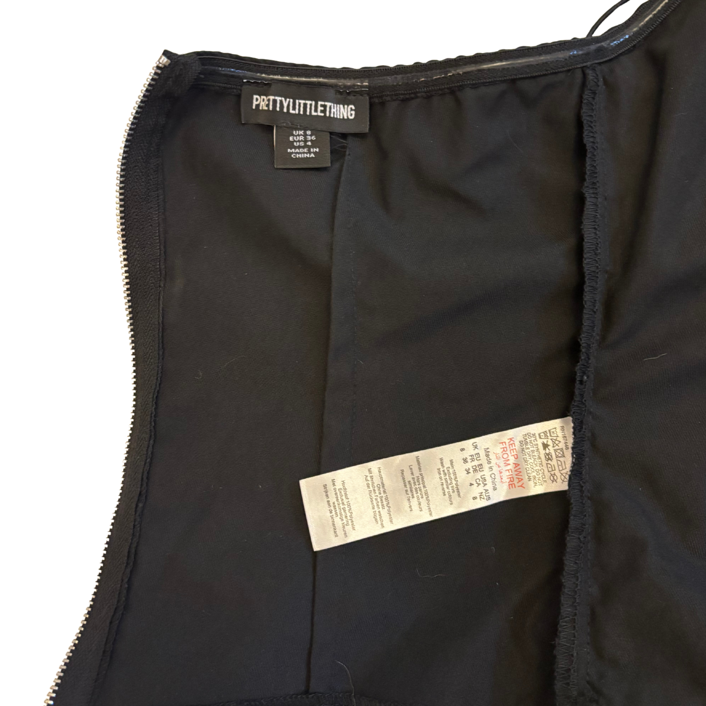 PLT Black Woven Elasticated Corset Top