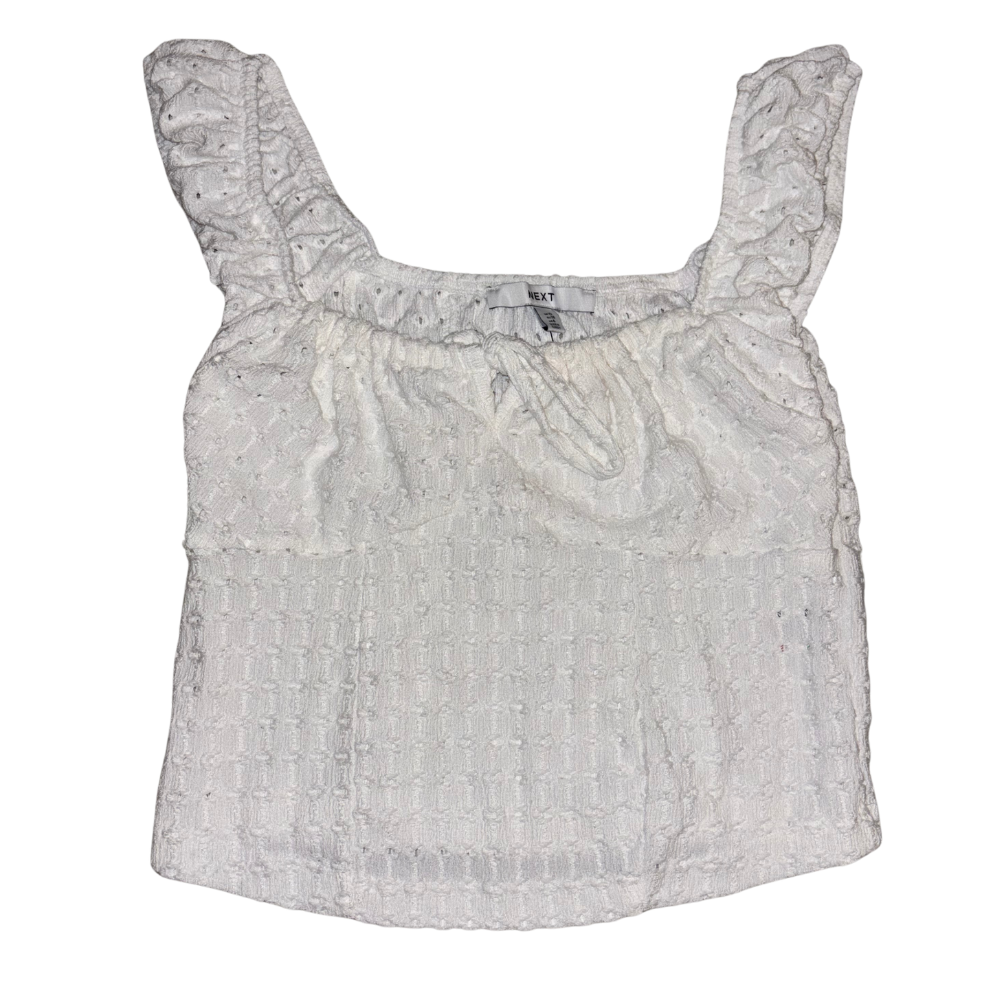Next White Crochet Top