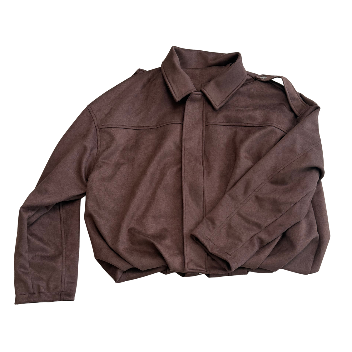 Brown Supersoft Zip Up Jacket