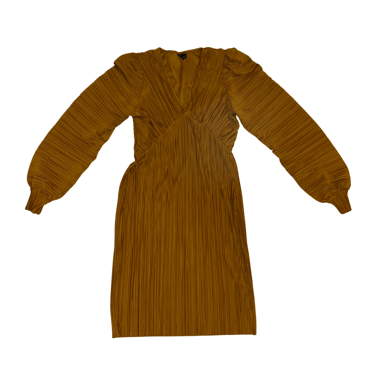 Vero Moda Light Brown Balloon Sleeve Mini Dress