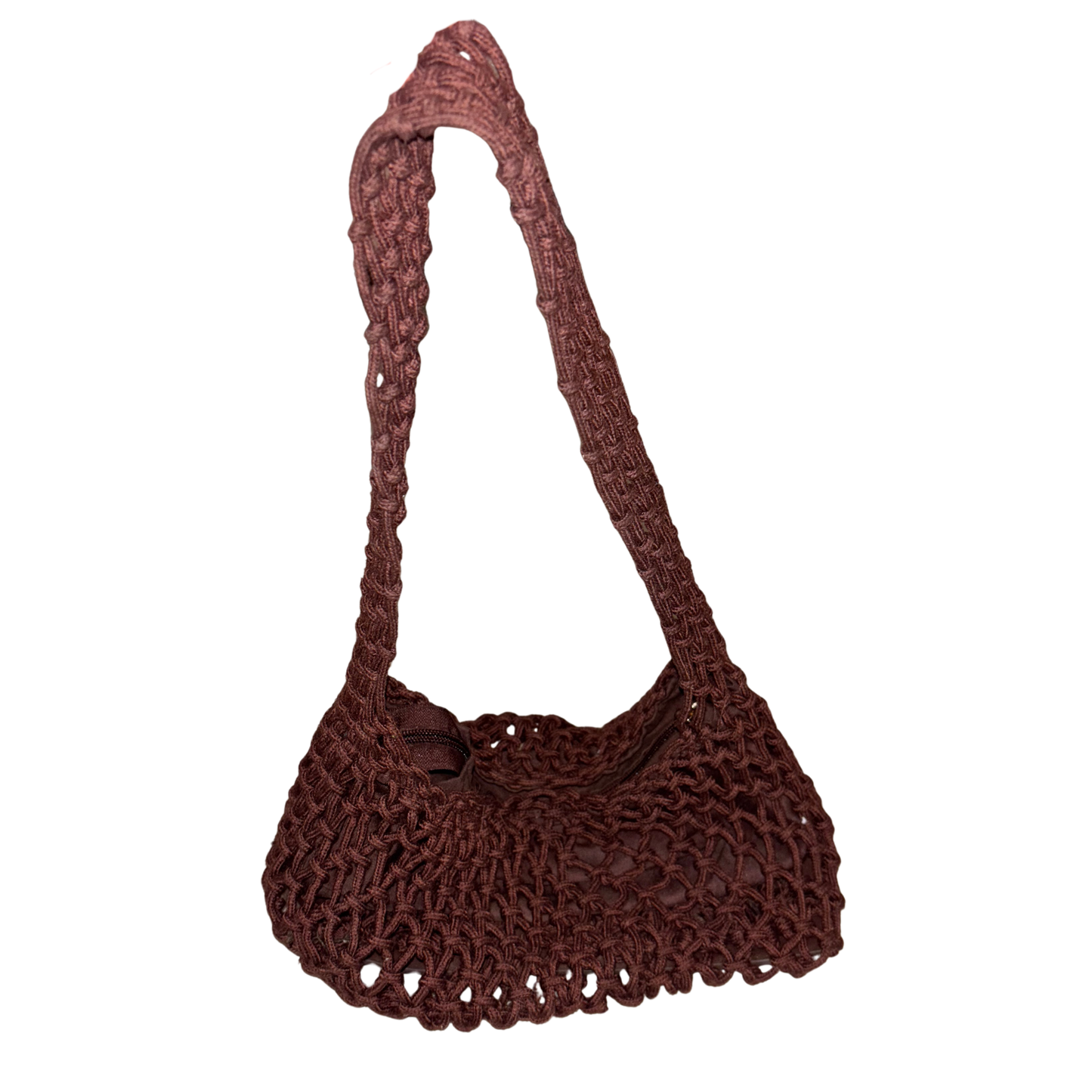 Brown Crochet Bag
