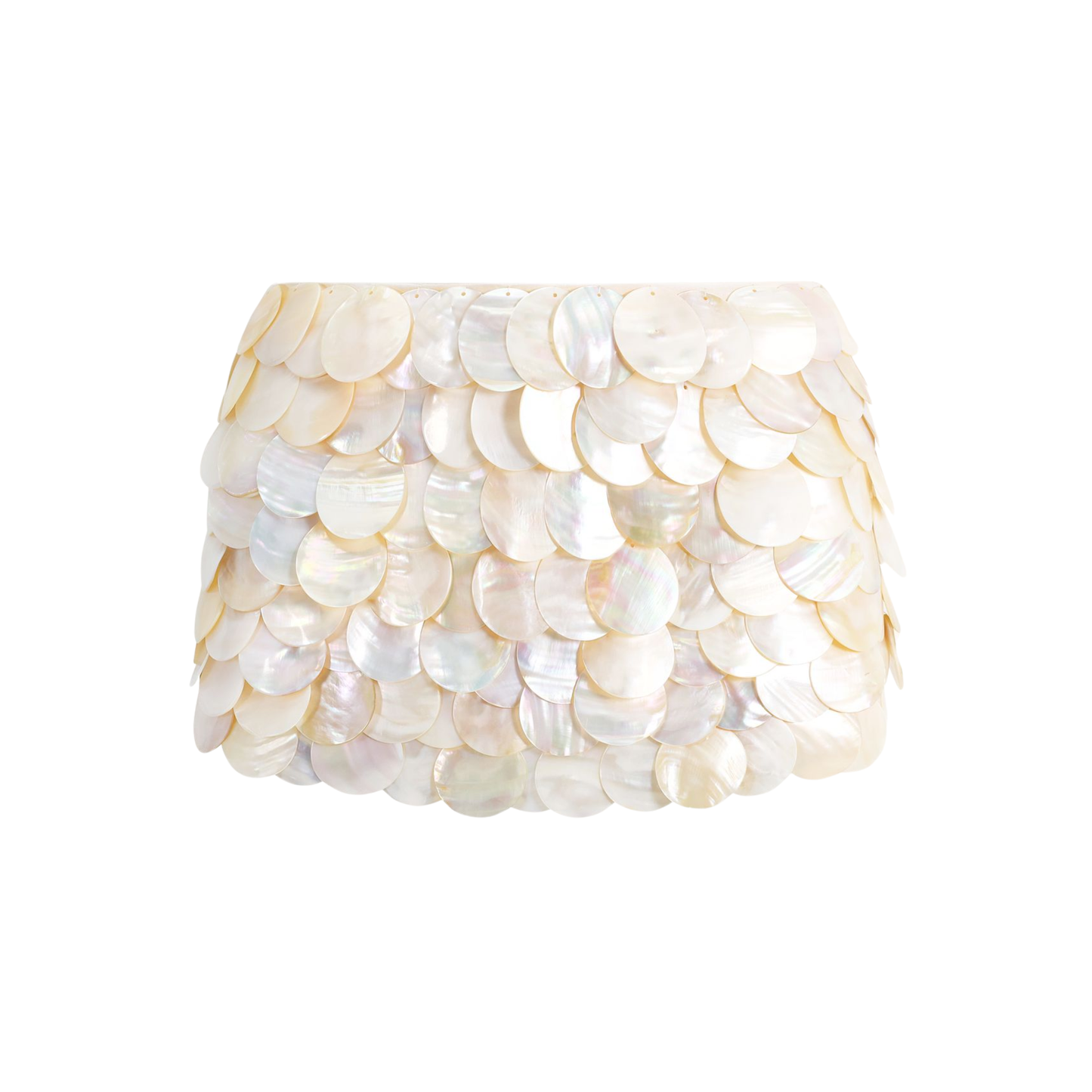 White Fox 'Ariel' Shell Mini Skirt