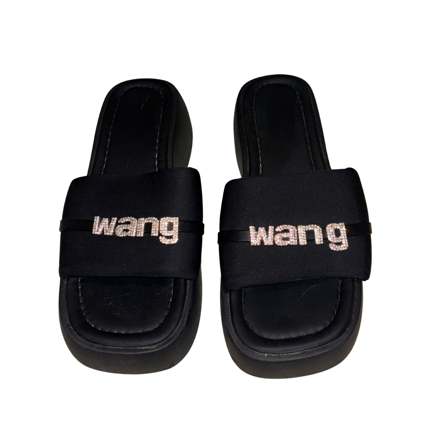Black 'Wang' Platform Sandals