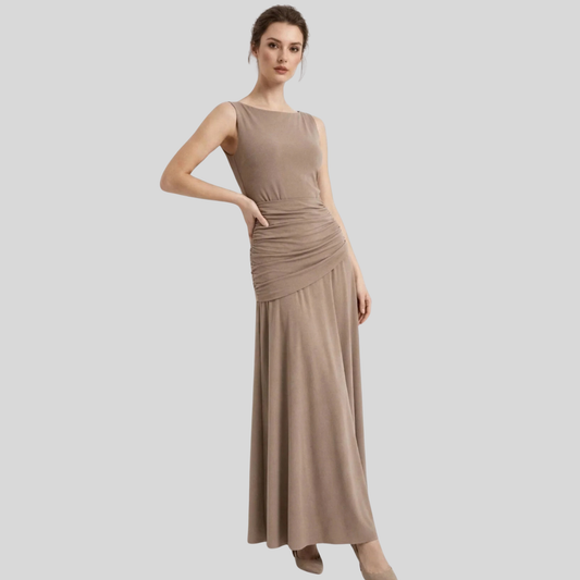 PLT Brown Slinky Maxi Dress