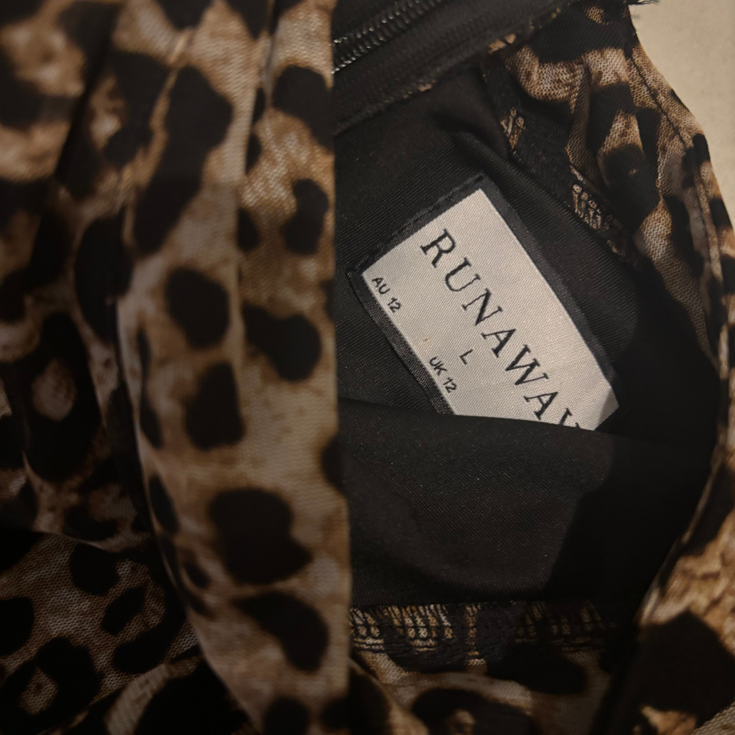 Runaway Leopard Print Cut Out Mini Dress