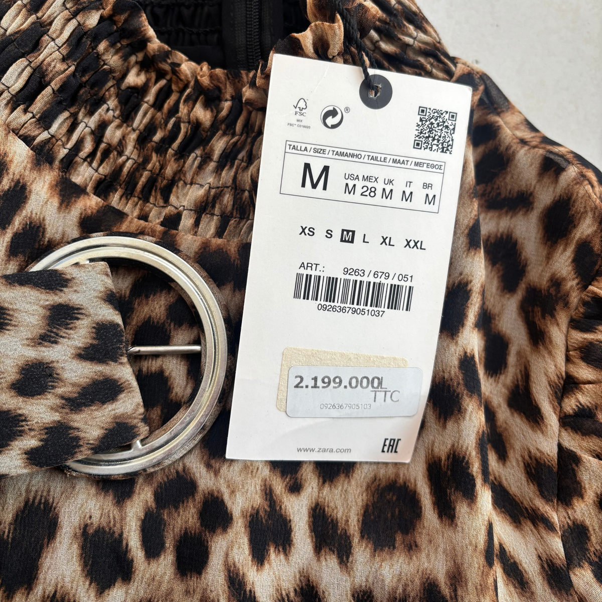Zara Leopard Print Mini Dress