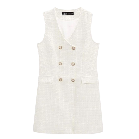 Zara Tweed Blazer Dress