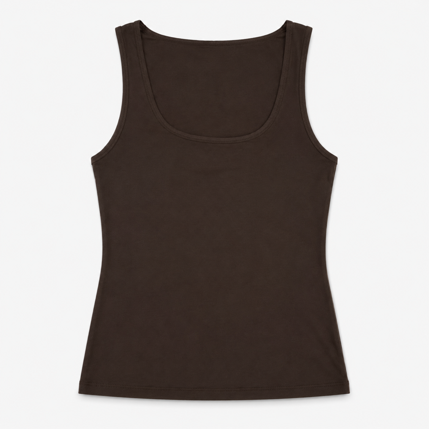 Chocolate Brown Slinky Top