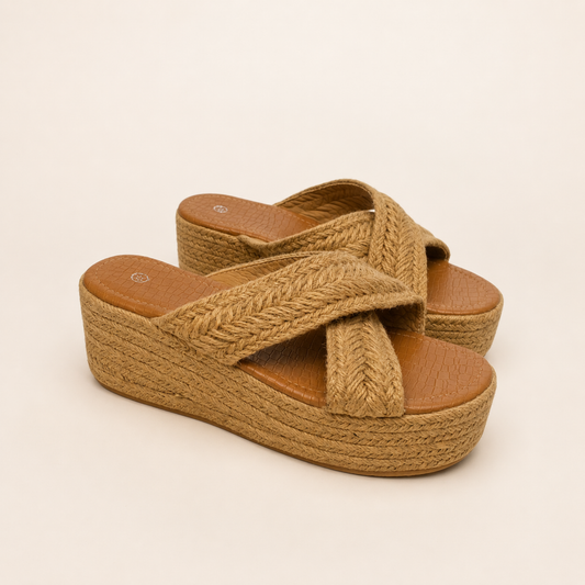 Chunky Espadrille Wedges