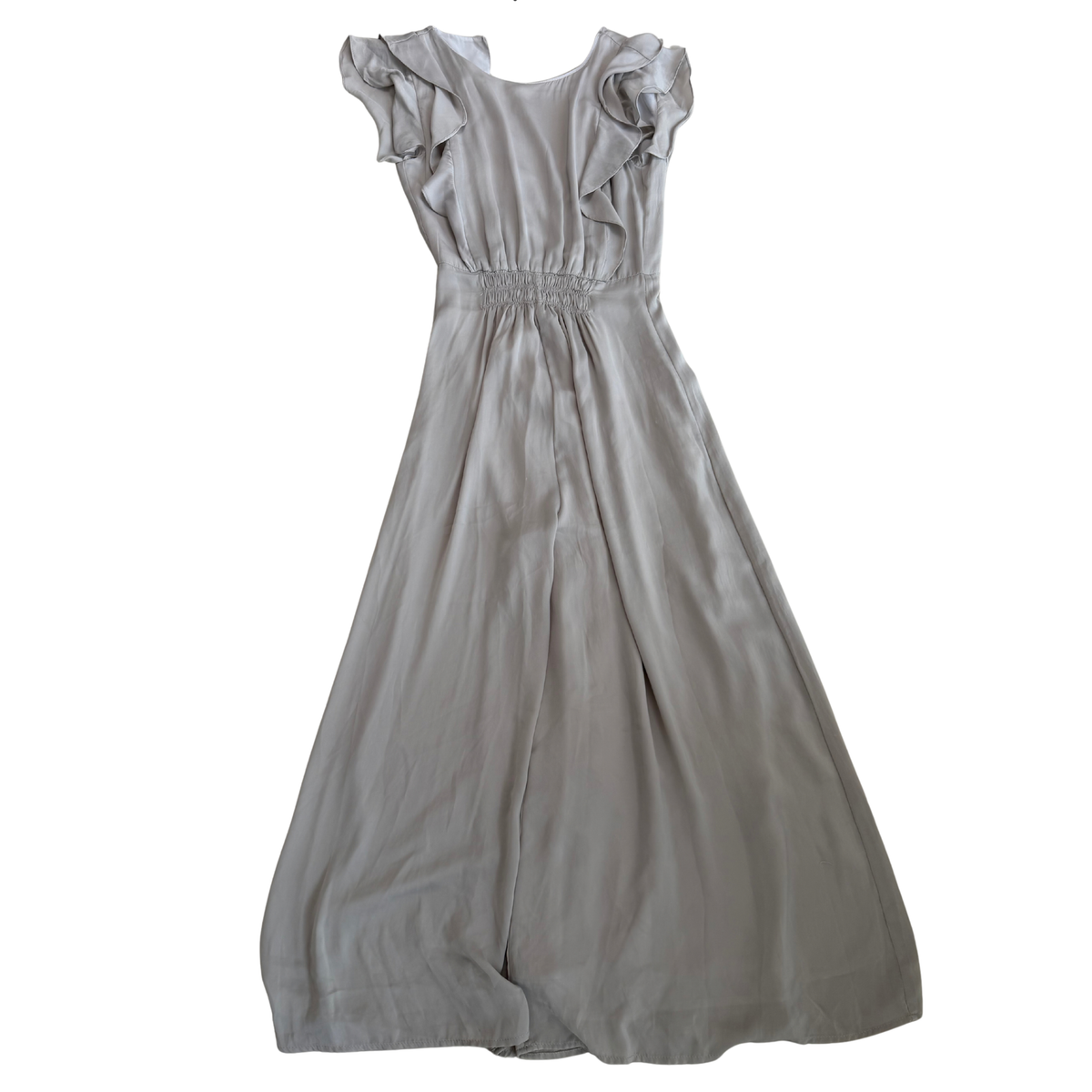 Zara Grey Ruffle Jumpsuit
