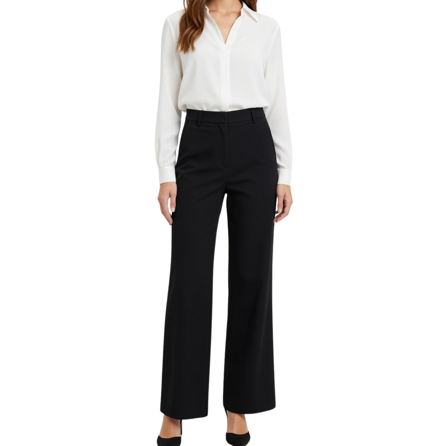 Zara Black Wide Leg Trousers