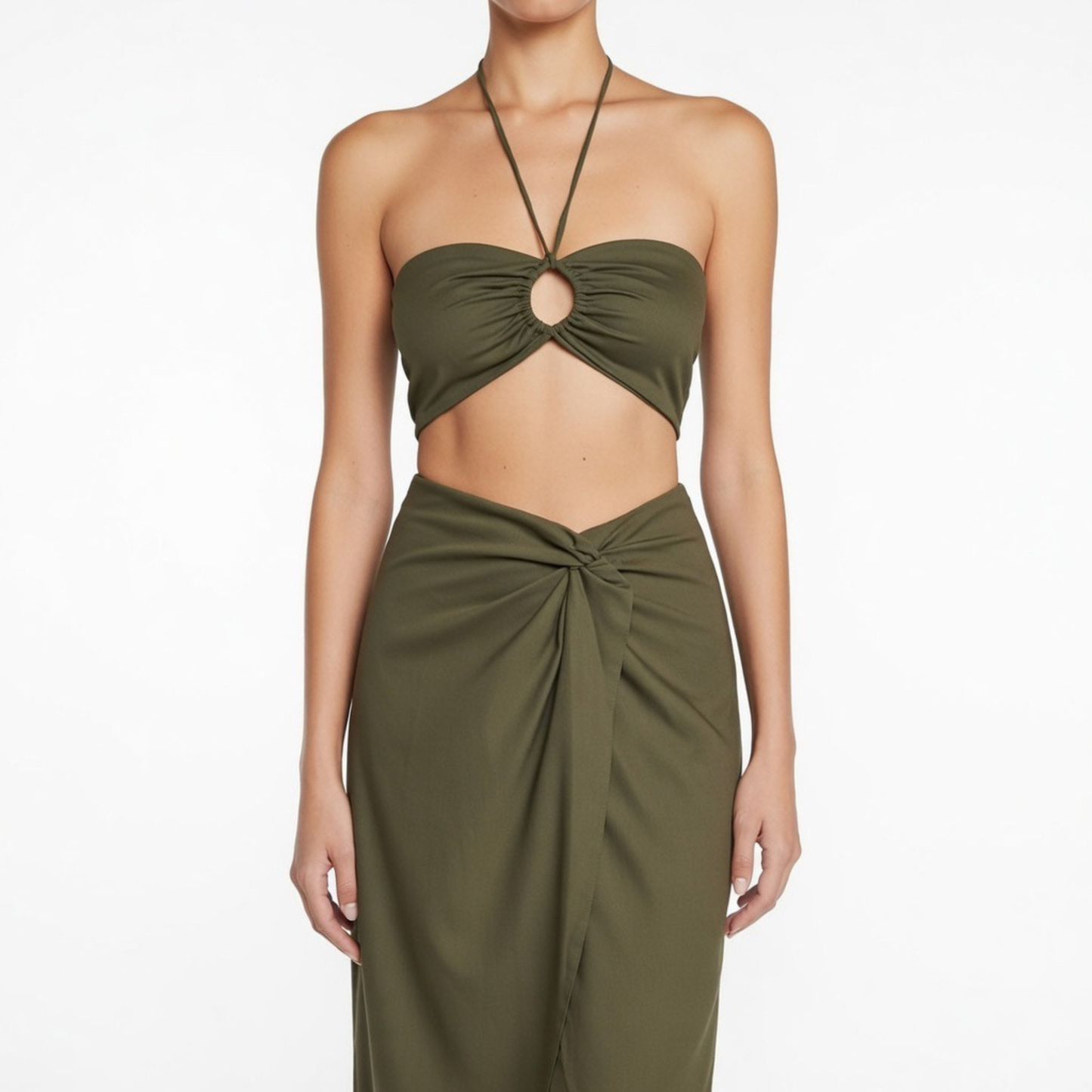 Green Linen Co Ord