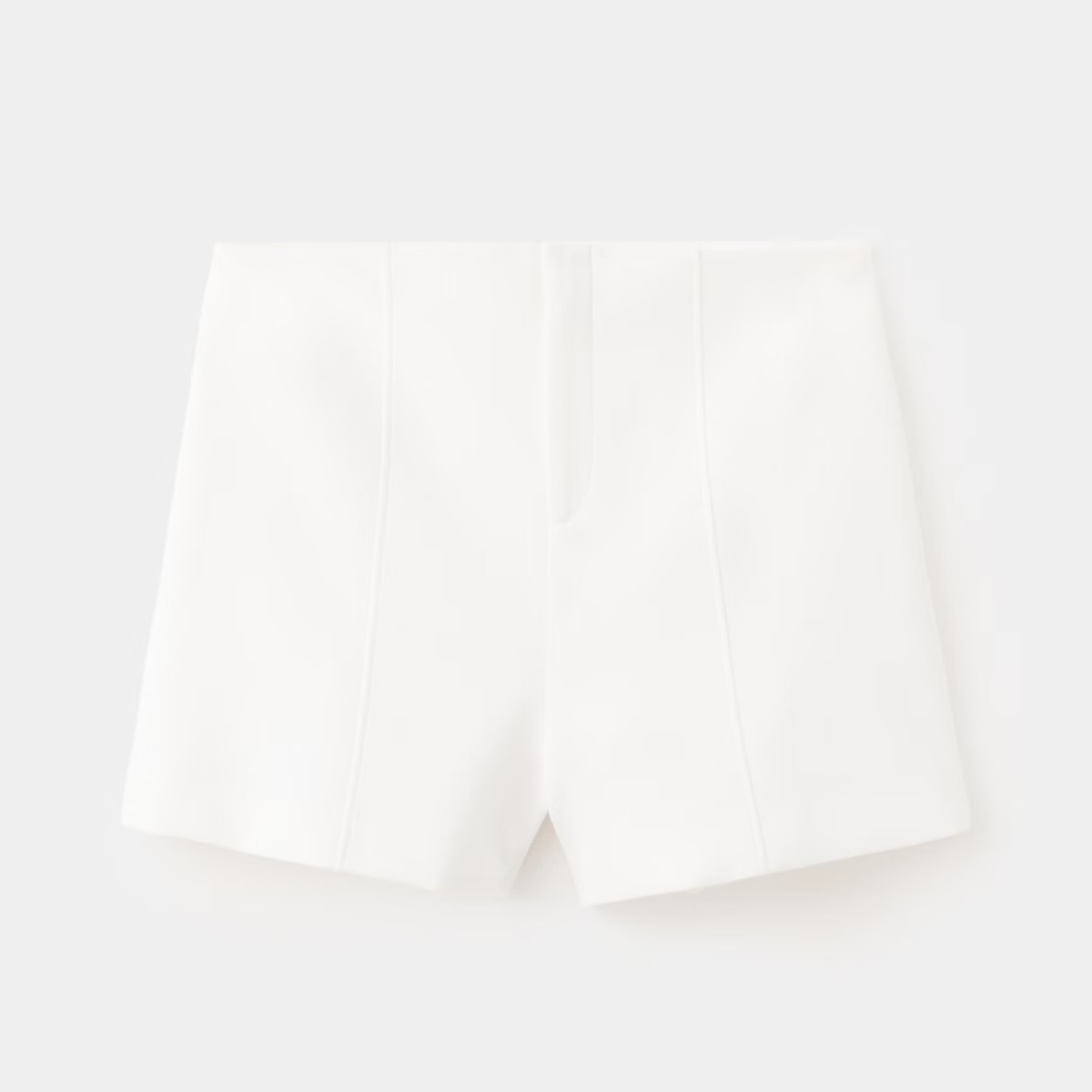 Mango Cream Pleated Shorts