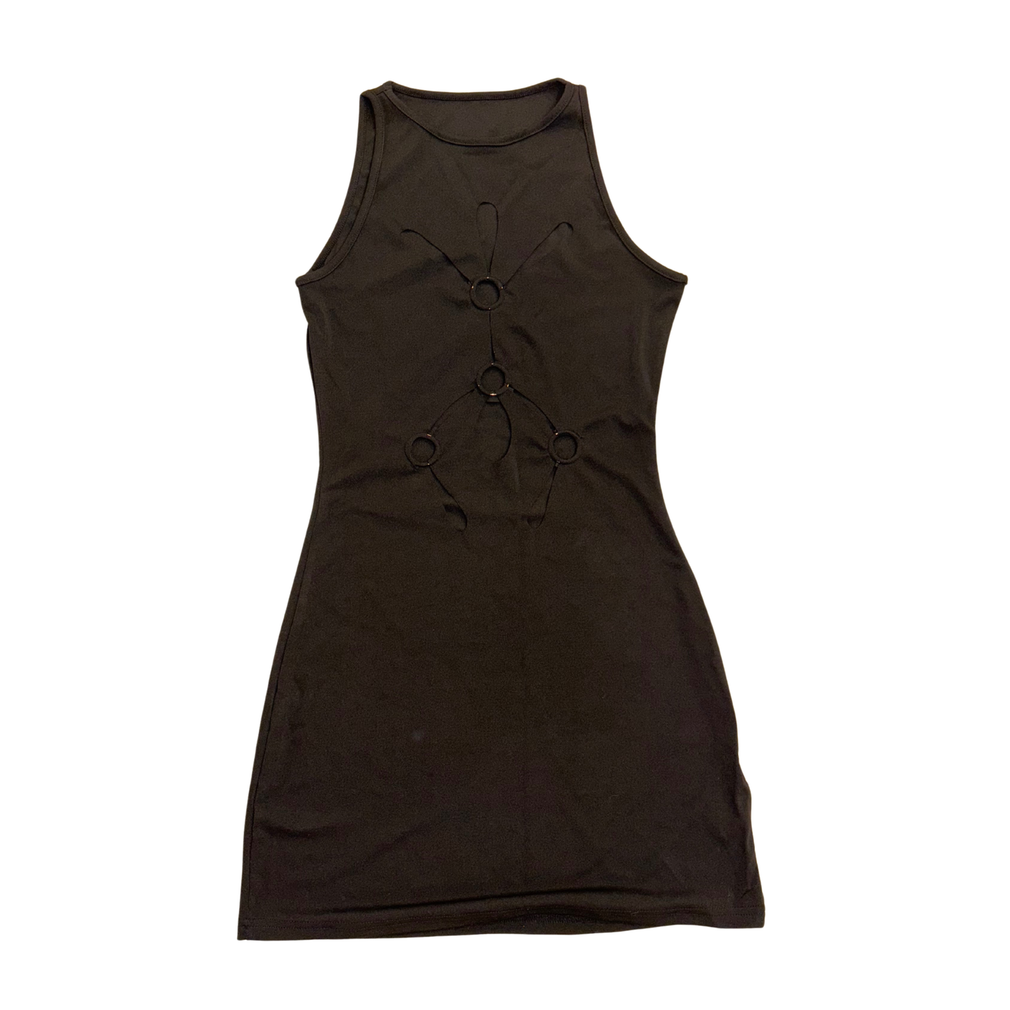 Need And Hope Black Cutout Detail Mini Dress