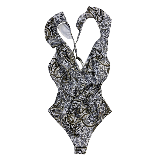 Joan Vass Tie Waist Swimsuit