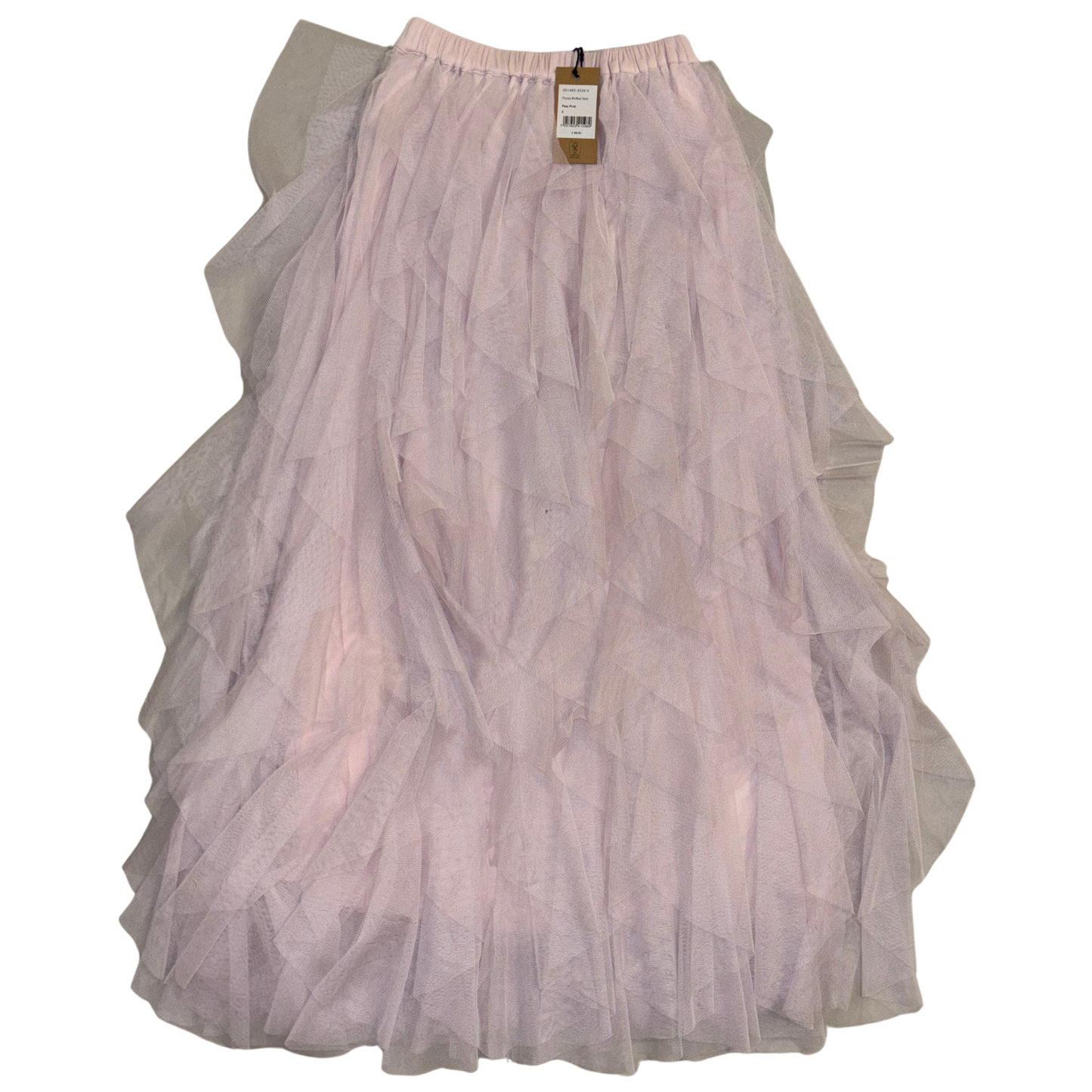Hush Pink Layered Puffy Maxi Skirt