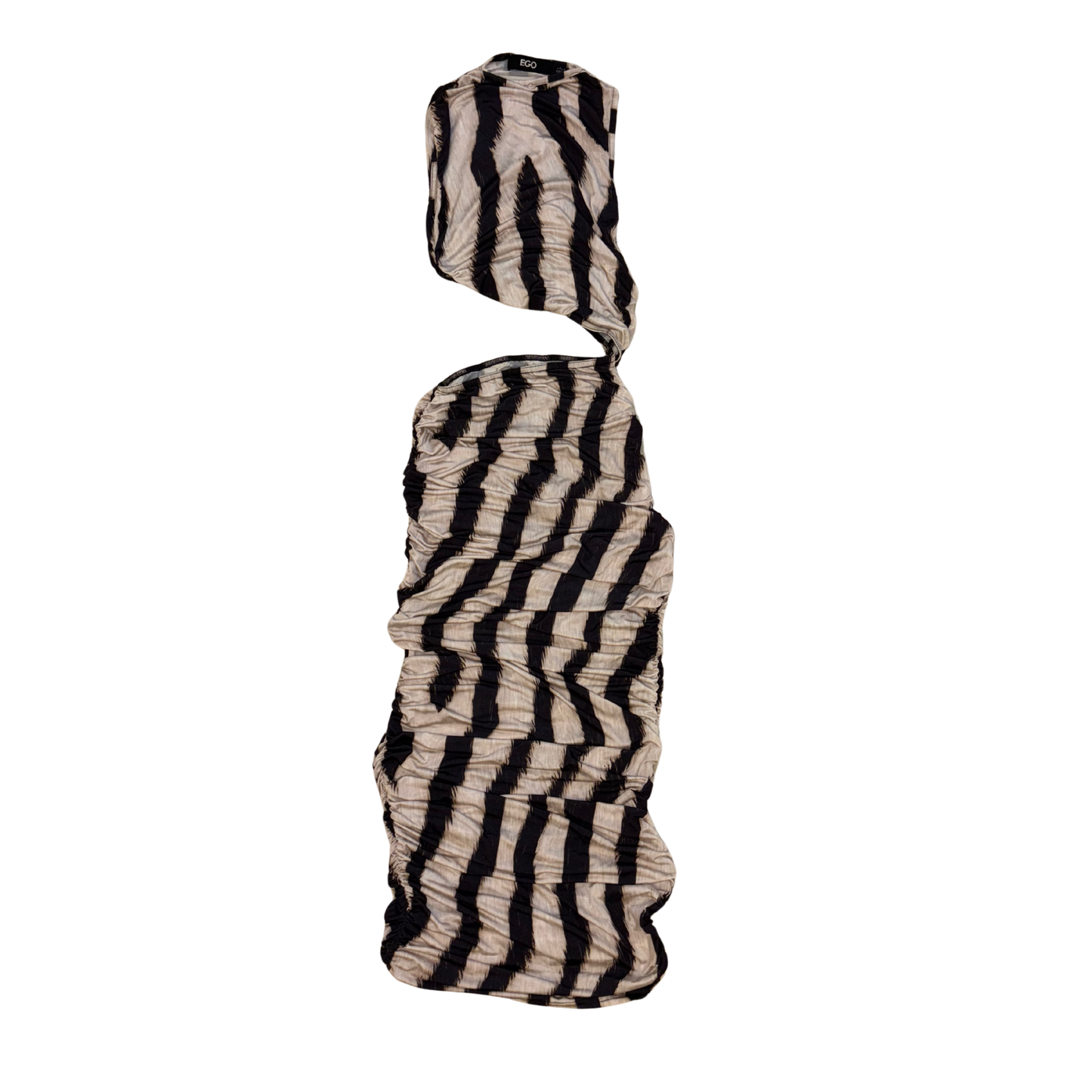 Ego Zebra Print Sleeveless Maxi Dress