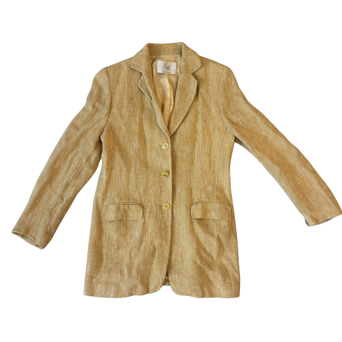 LB Collection Pale Yellow Blazer