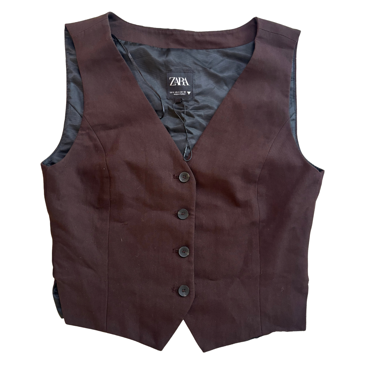 Zara Brown Waistcoat