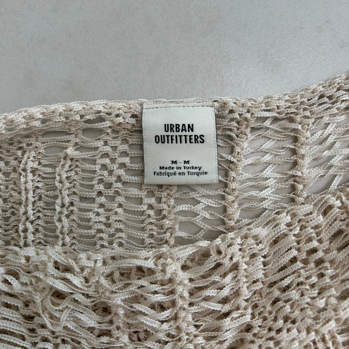 Urban Outfitters Nude Distressed Crop Top