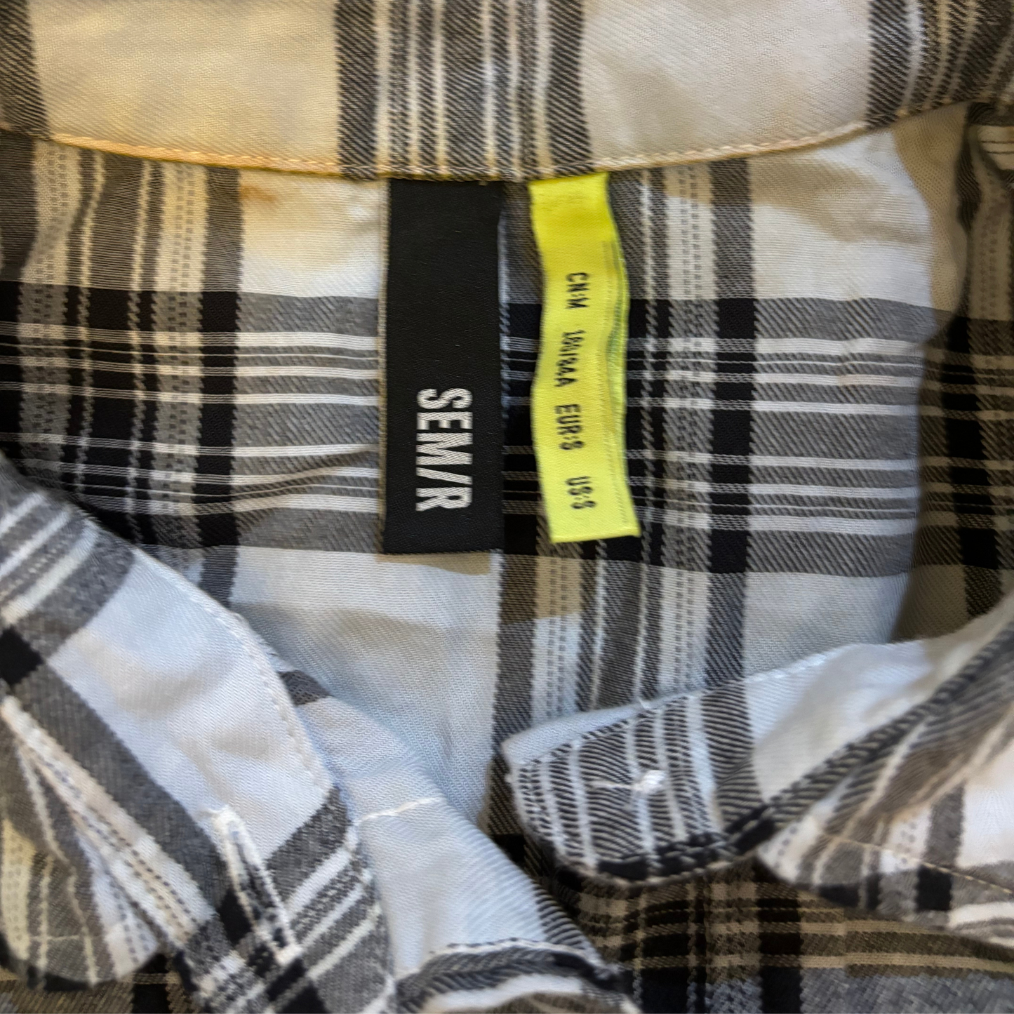 SEM/R Ombre Checked Shirt