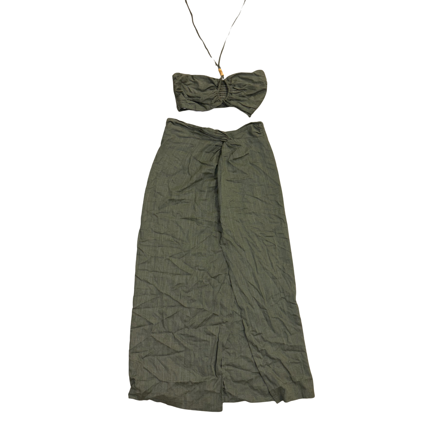 Green Linen Co Ord