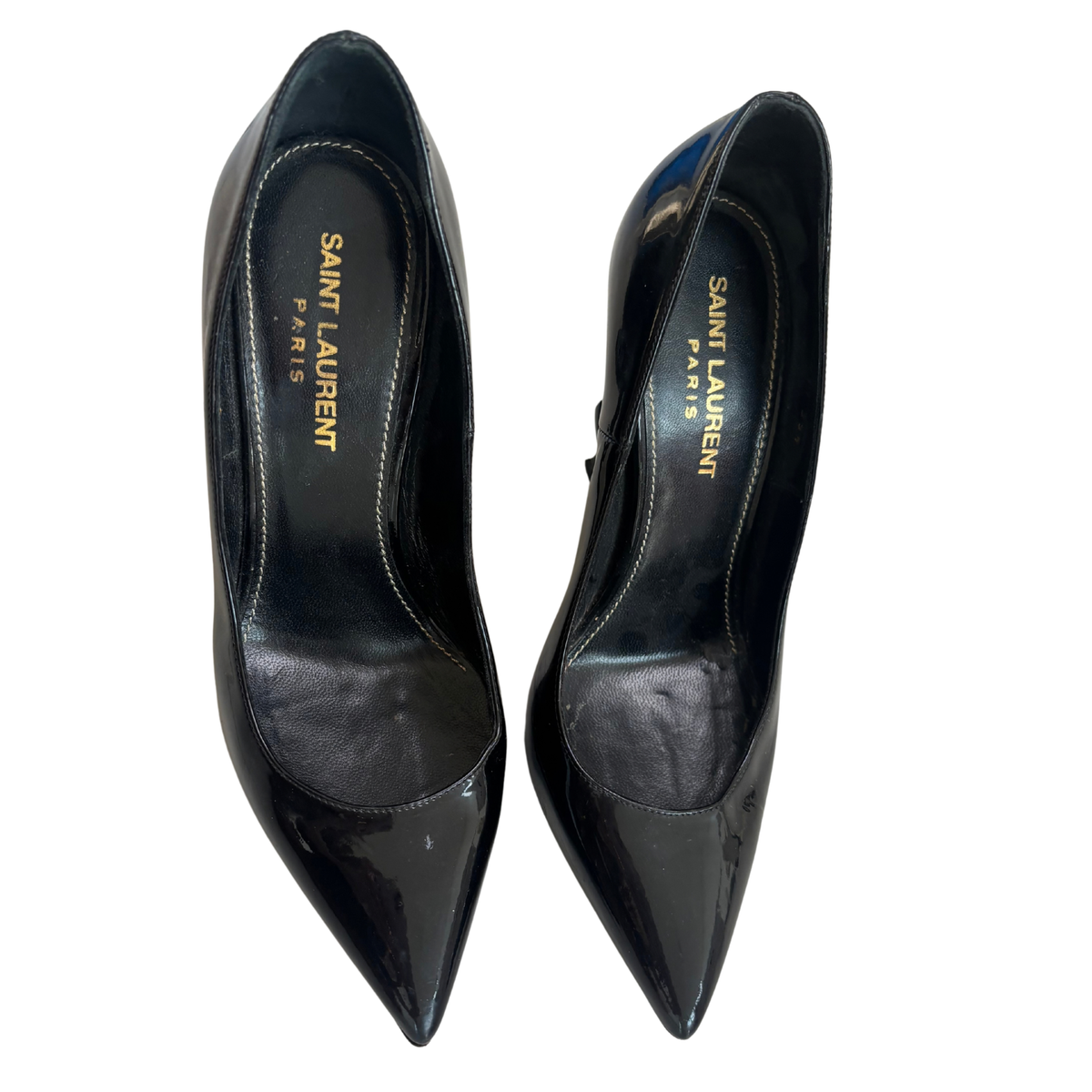 YSL Black Opyum Heels