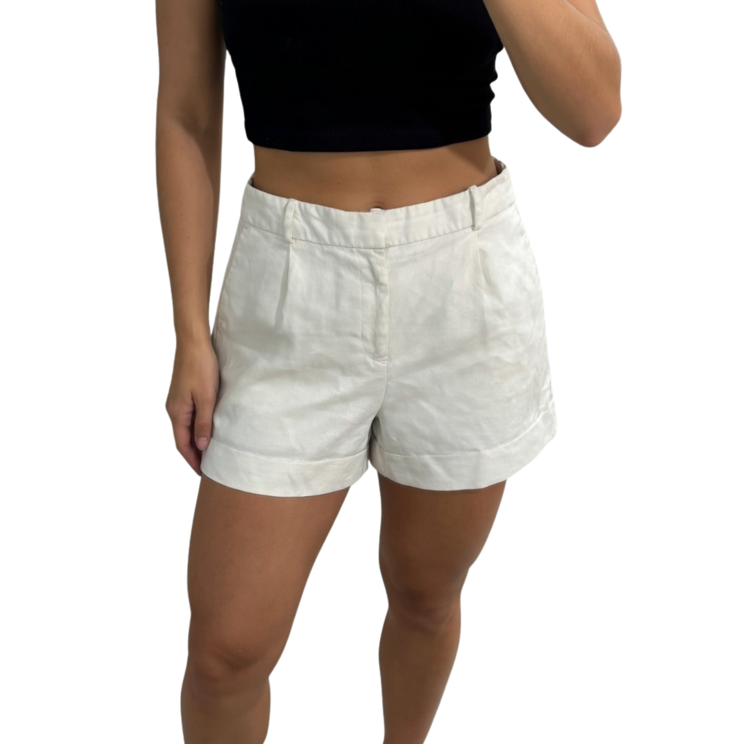 Zara White Shorts
