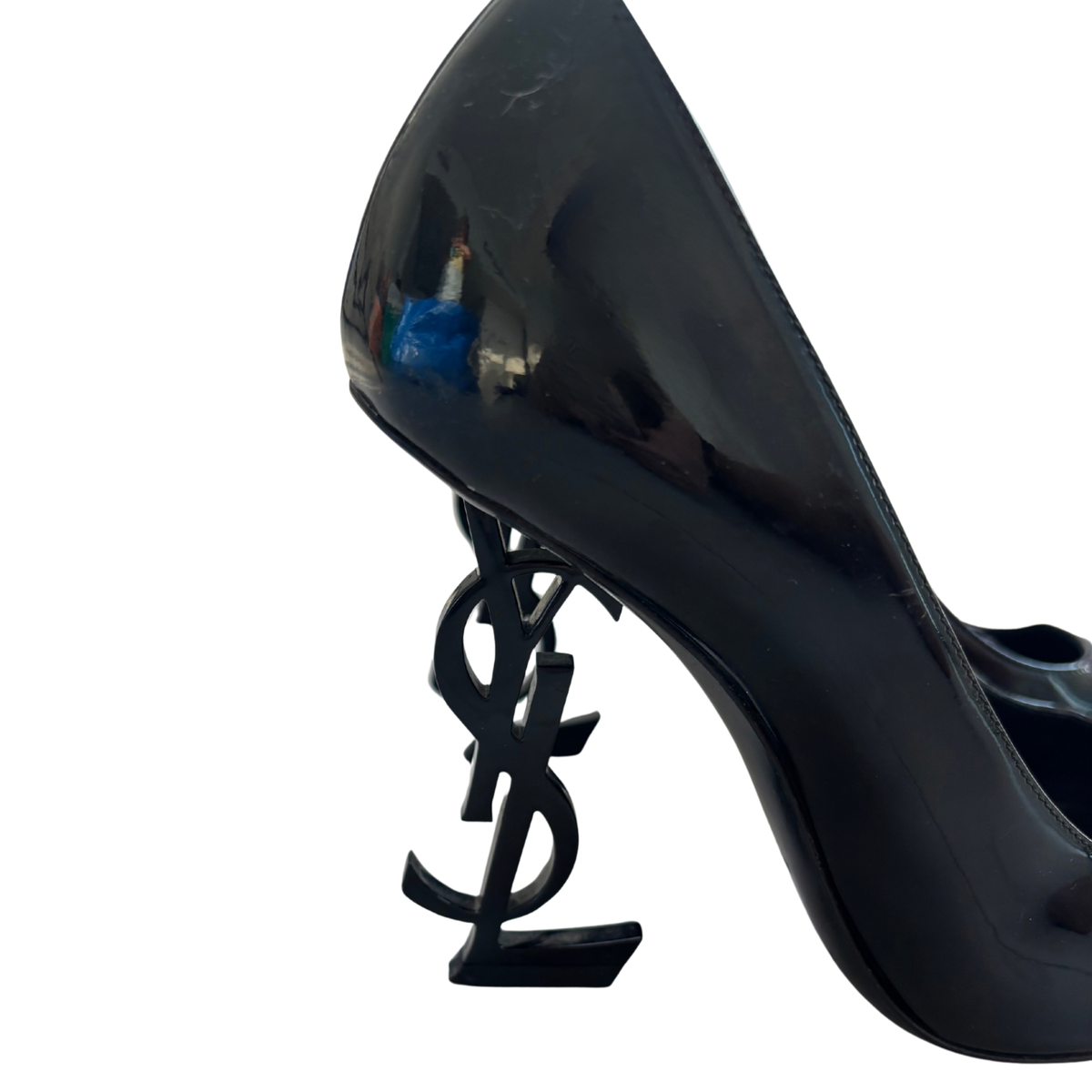 YSL Black Opyum Heels
