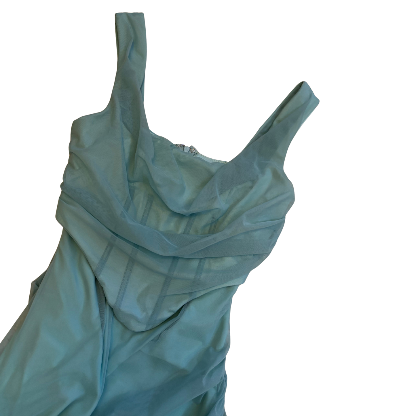 Oh Polly Blue Corset Mini Dress