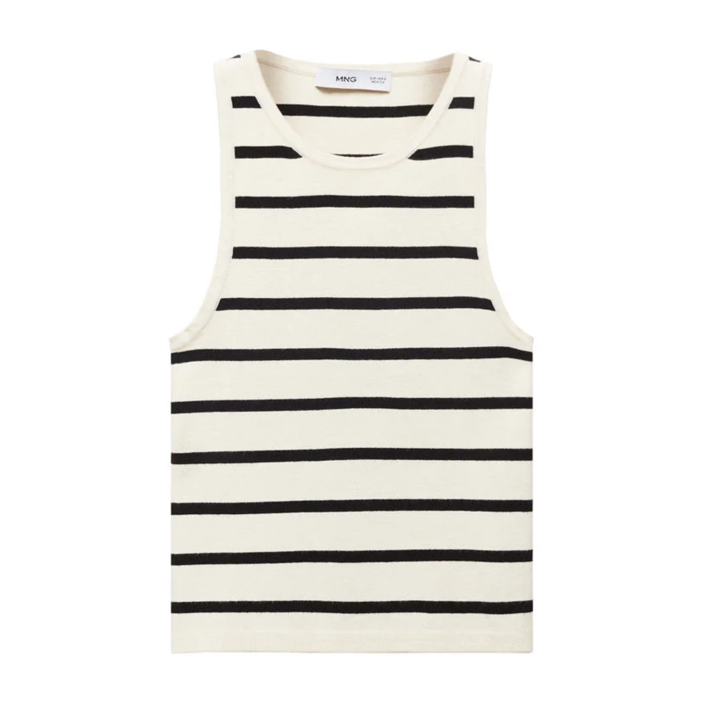 Mango Striped Halterneck Top