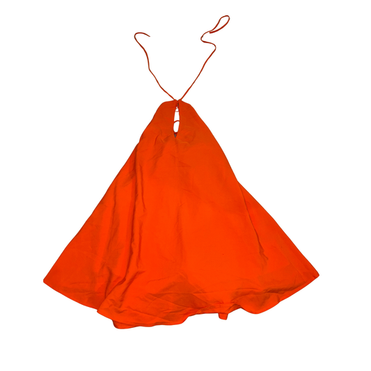 Orange Halterneck Mini Dress