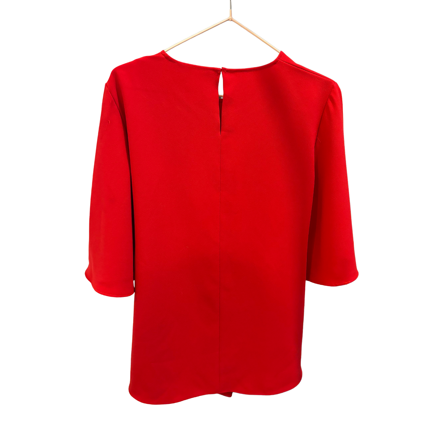 Zara Red Tie Waist Top