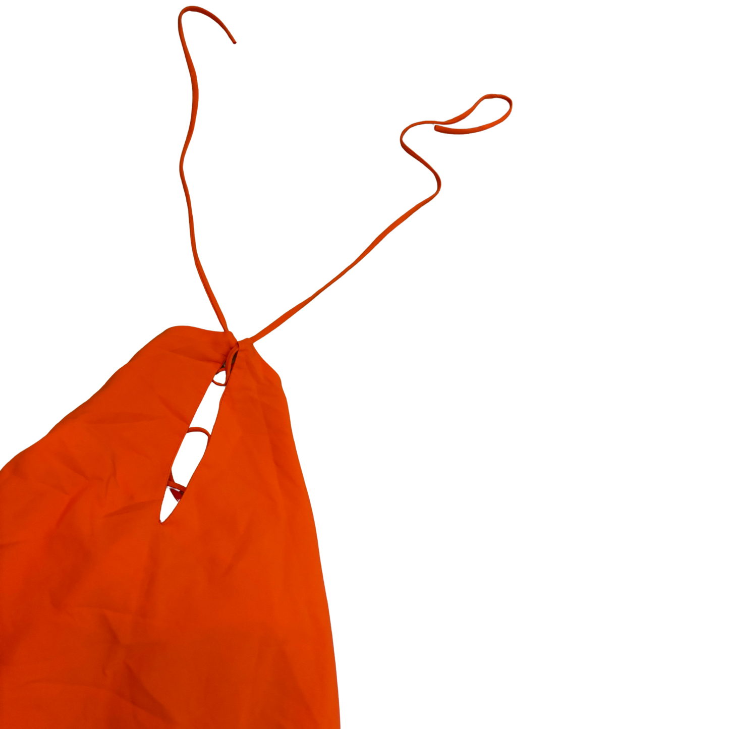 Orange Halterneck Mini Dress