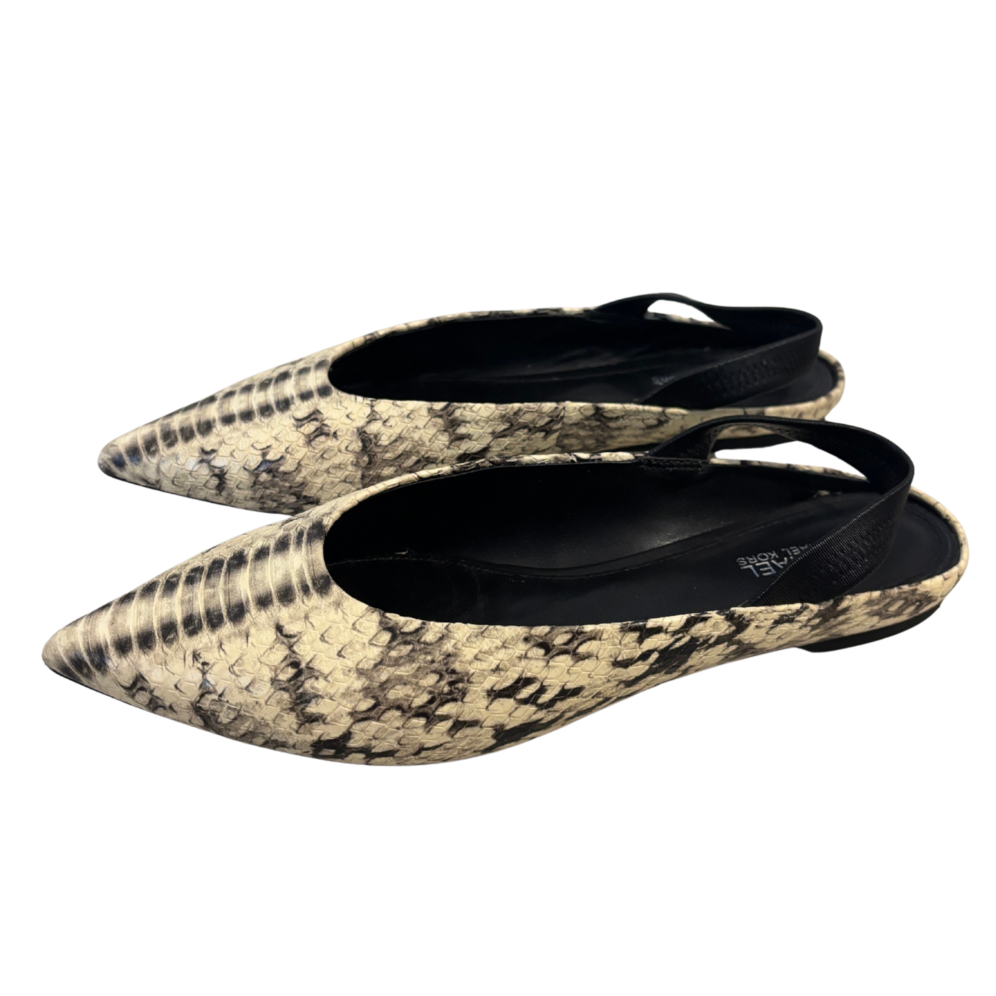 Michael Kors Snake Print Sling Back Flats