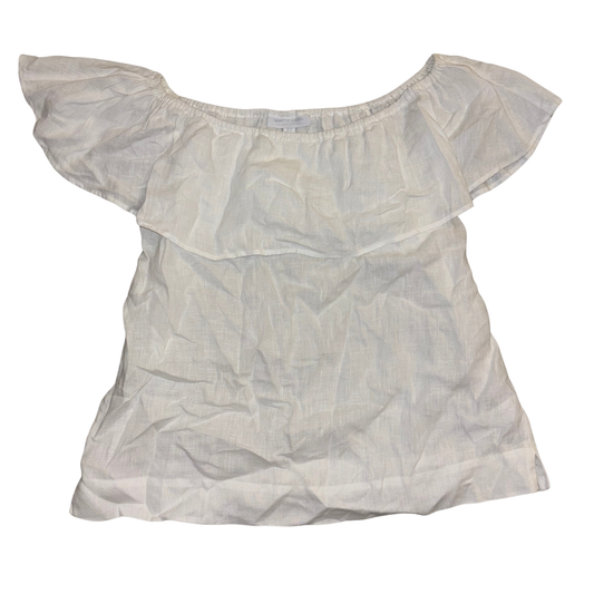 White Label White Linen Off Shoulder Top