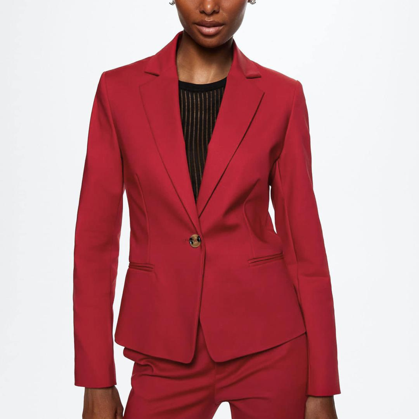 Mango Red Blazer