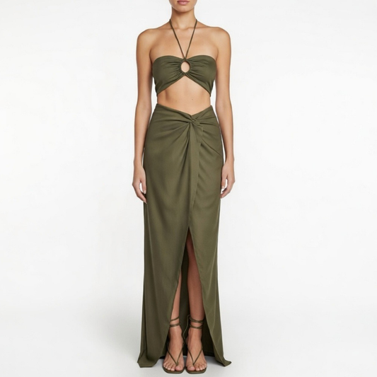 Green Linen Co Ord