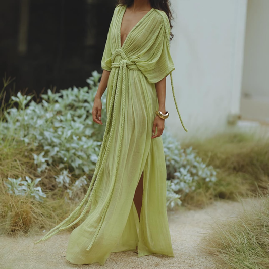 Chic Le Frique Green Maxi Dress