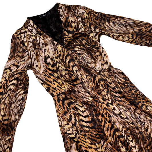 Mango Animal Print Maxi Dress