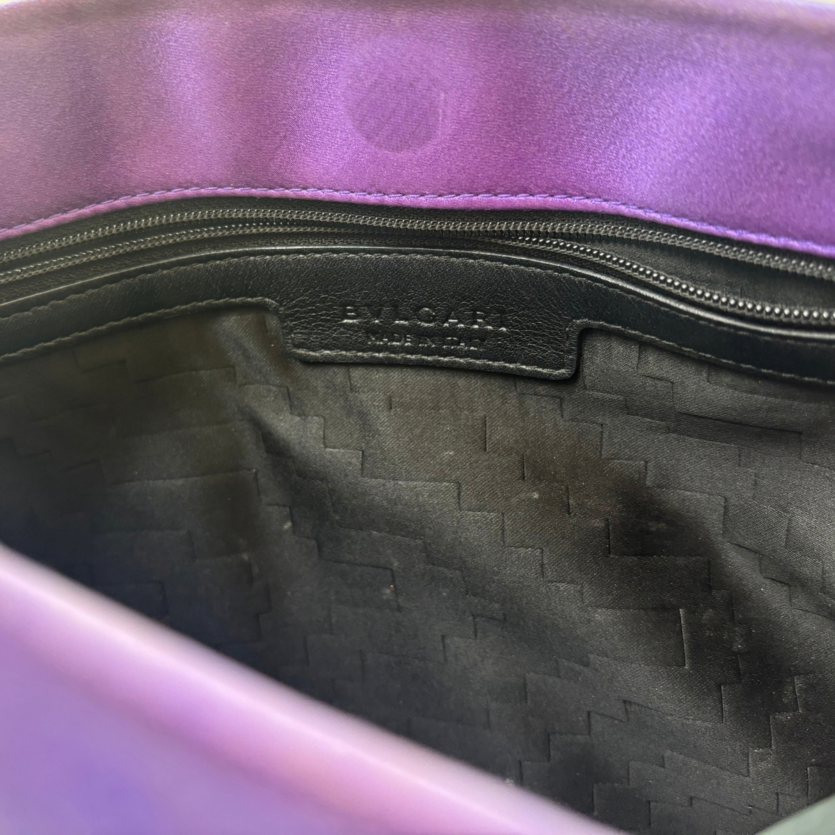 Bvlgari Purple Clutch Bag