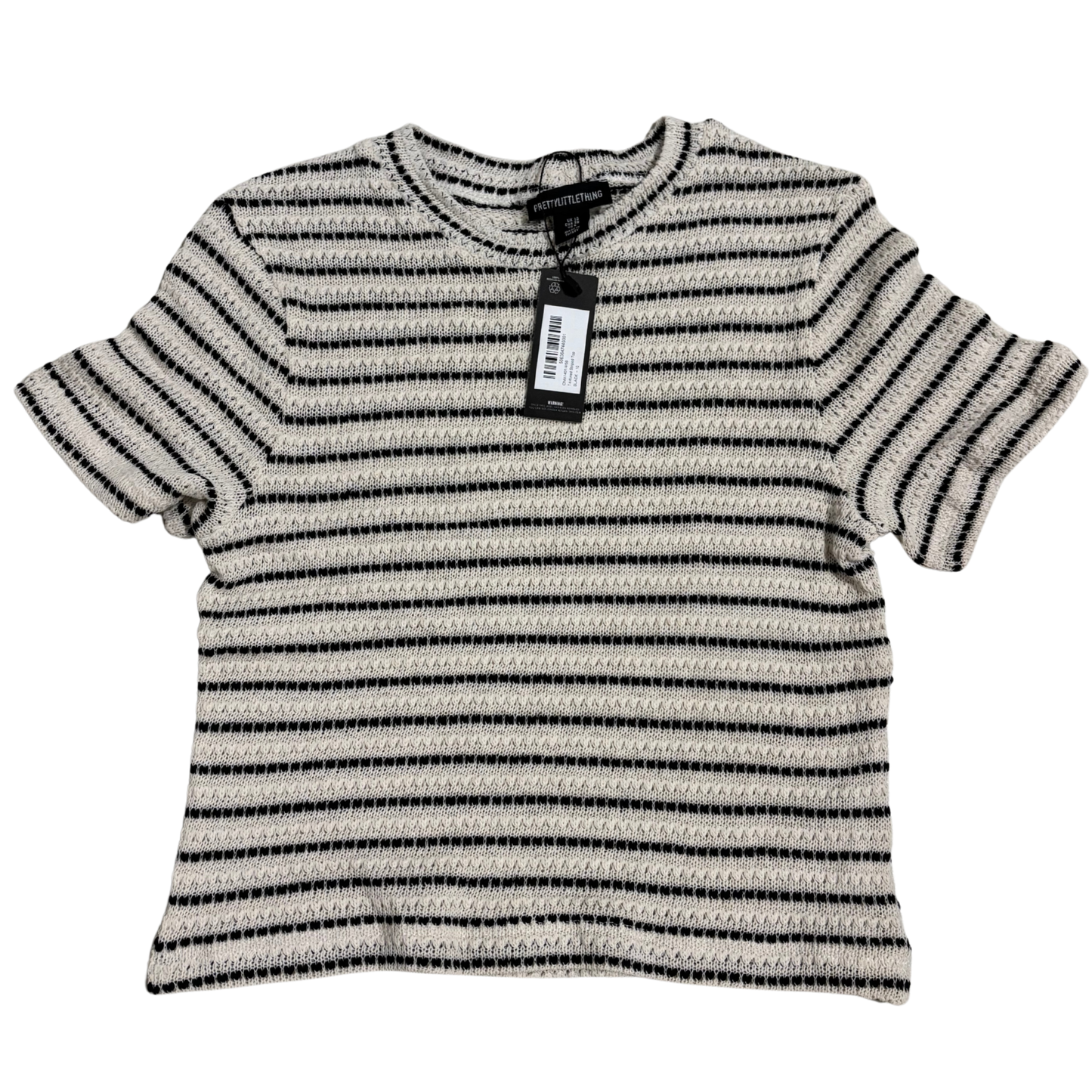 PLT Textured Striped Top