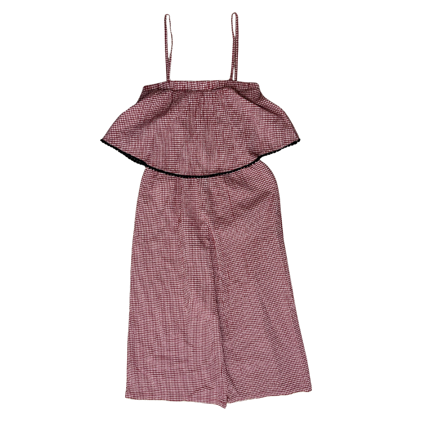 Red & White Checkered Jumpsuit