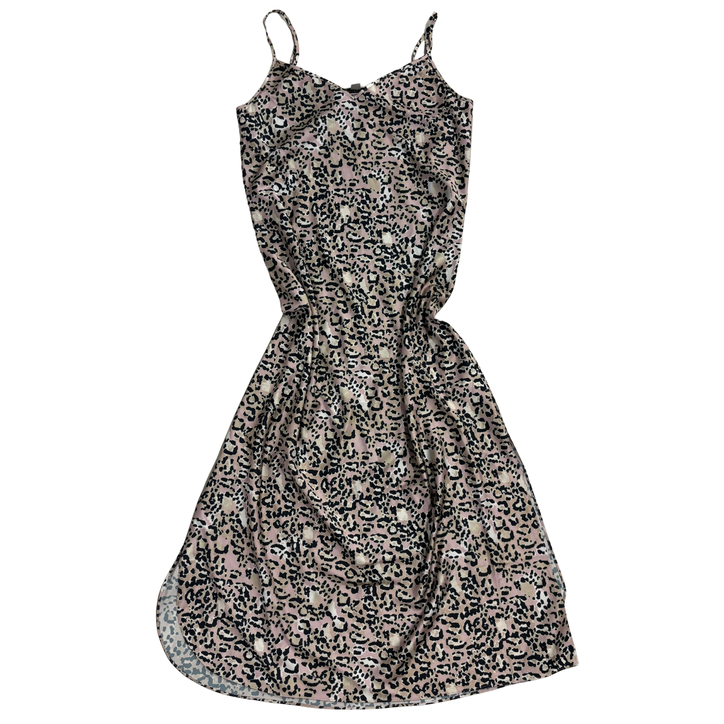 All Saints Cheetah Print Satin Maxi Dress
