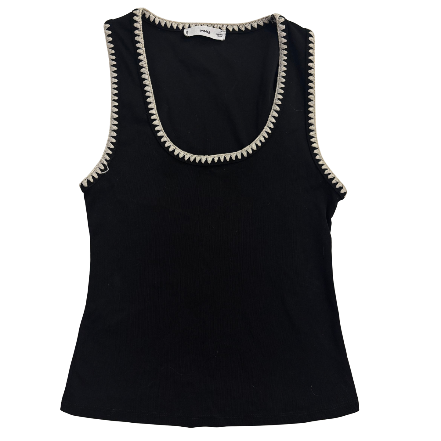 Mango Black & Cream Trip Top