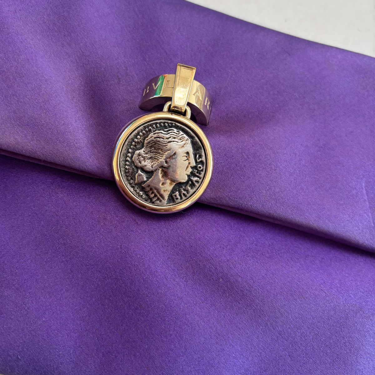 Bvlgari Purple Clutch Bag