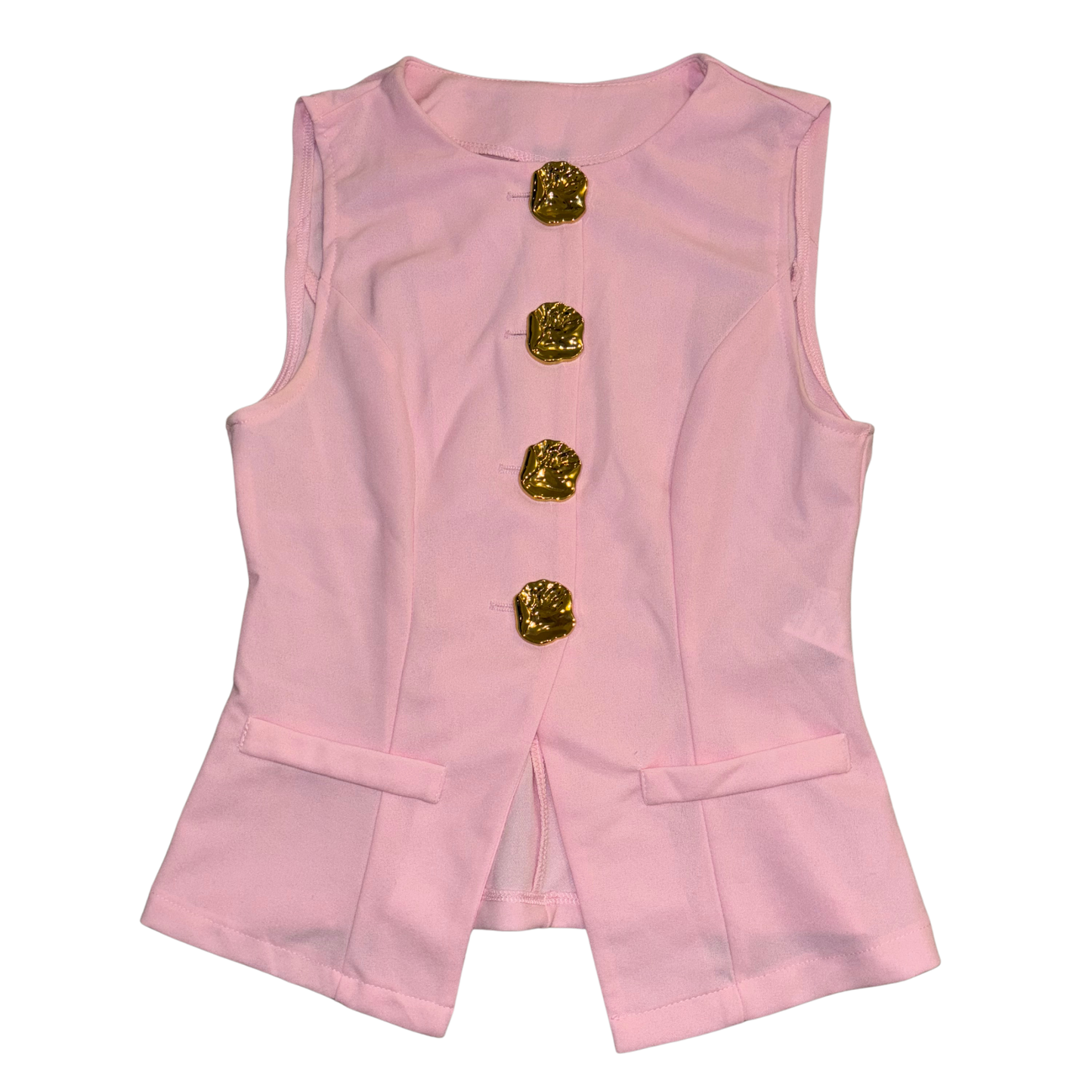 Pink Tailored Top